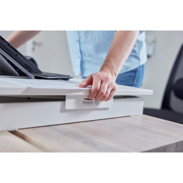 Steppie Desk Riser hæve-sænkebord, hvid