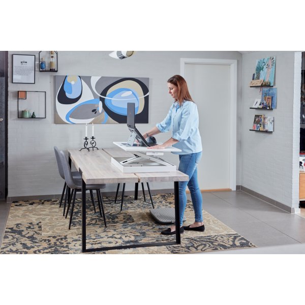 Steppie Desk Riser hæve-sænkebord, hvid