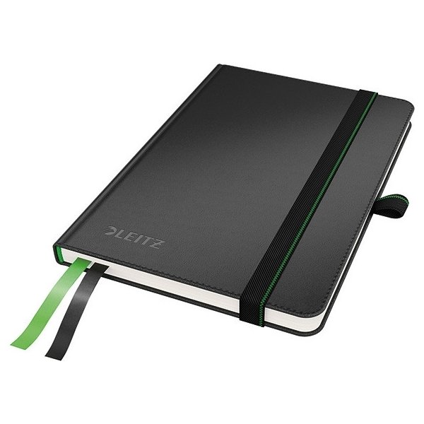Leitz Complete Notesbog | A6 | Linjeret | Sort