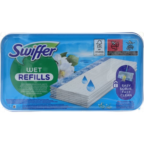 Swiffer Gulvmoppe Wet Refills, vådrengøring