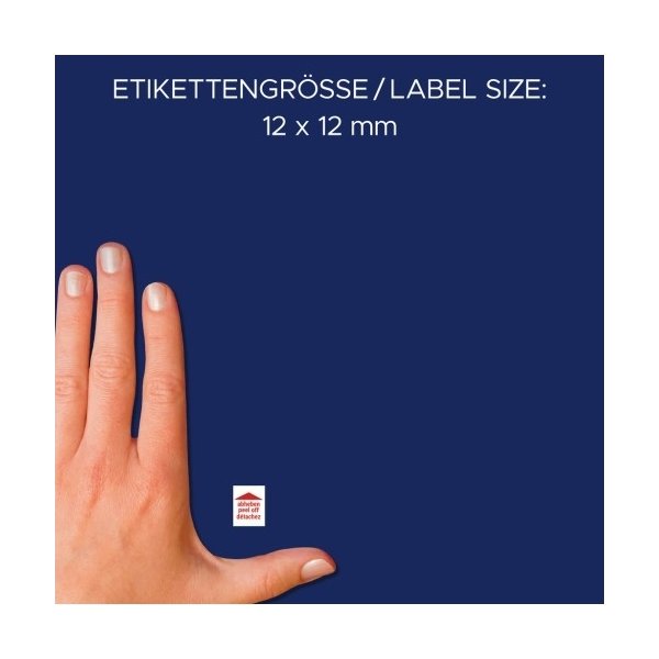 Avery 3516 Fotoklistermærker, 12x12mm, 400 stk.