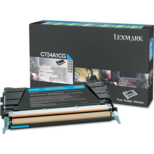 Lexmark X746A1CG Lasertoner, blå, 7000 s.