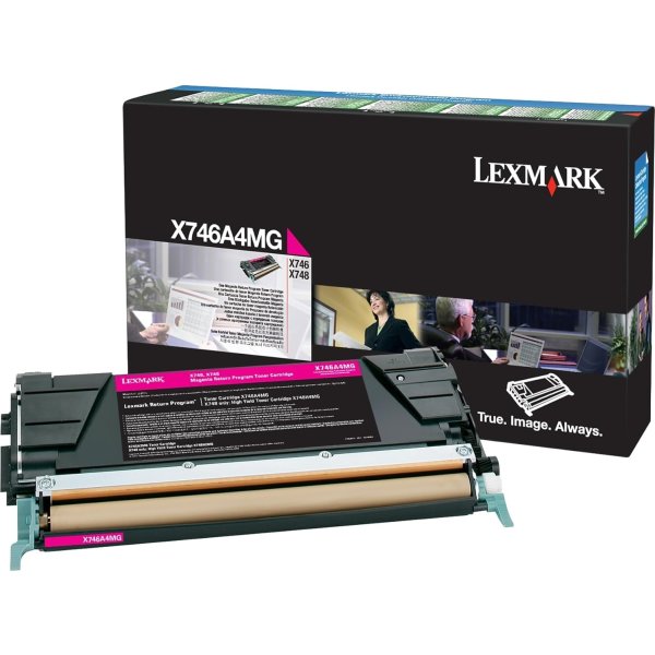 Lexmark X746A1MG lasertoner, rød, 7000 s.
