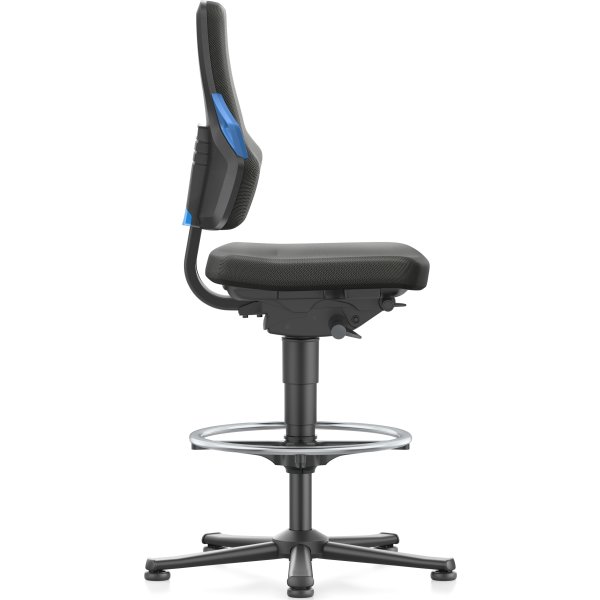 Nexxit Arbejdsstol, sort/blå, Duotec, fodring