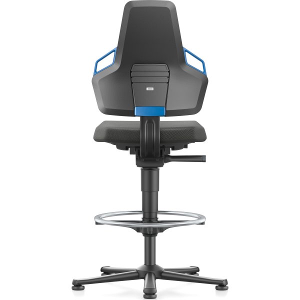 Nexxit Arbejdsstol, sort/blå, Duotec, fodring