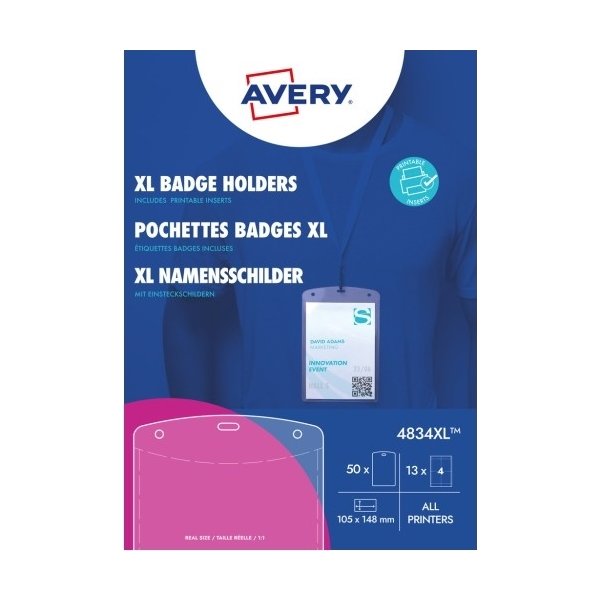 Avery 4834XL Navneskilteholdere XL