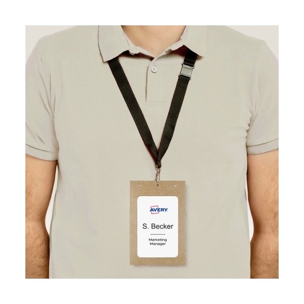 Avery 4839XL Navneskilteholder XL i karton