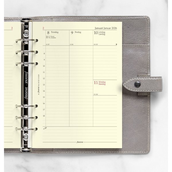Filofax 2026 Refill | A5 | Uge | Højformat