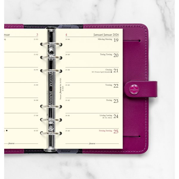 Filofax 2026 Refill | Personal | Uge