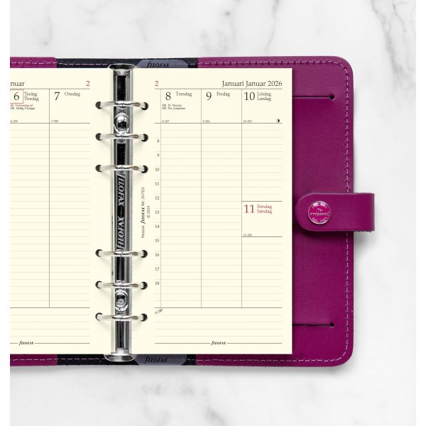Filofax 2026 Refill | Personal | Uge | Højformat