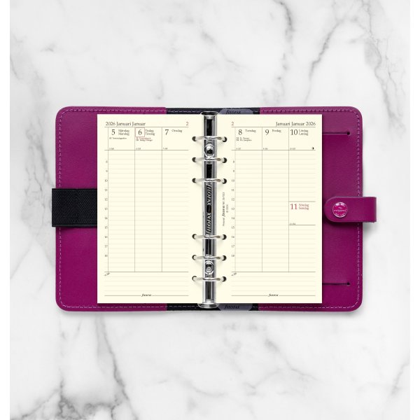 Filofax 2026 Refill | Personal | Uge | Højformat