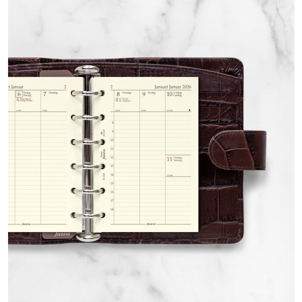 Filofax 2026 Refill | Pocket | Uge | Højformat