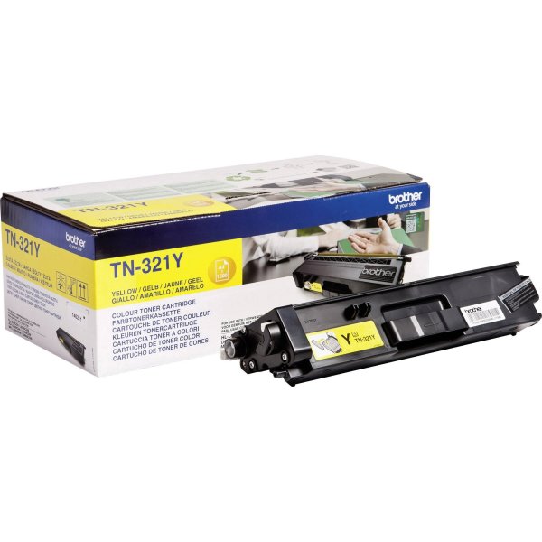 Brother TN321Y Lasertoner, gul, 1500 s.