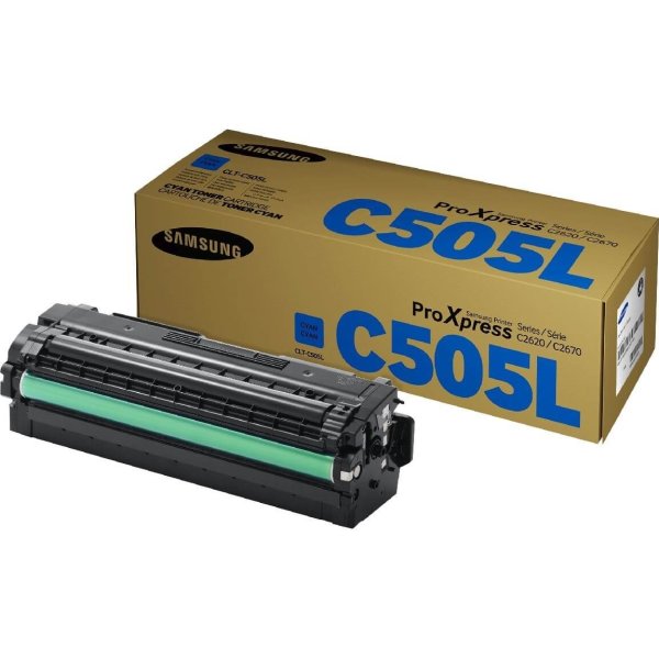 Samsung CLT-C505L/ELS lasertoner, blå, 3500s.
