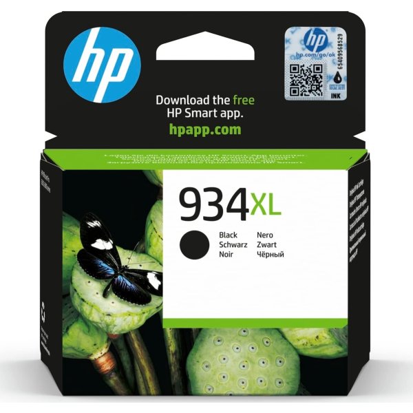 HP no 934XL C2P23AE blækpatron, sort, 1000s.