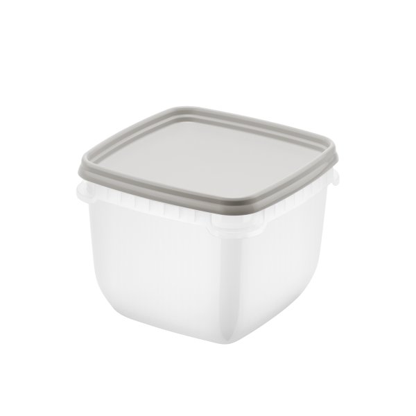 Fryse opbevaringsboks, gråbrun, 0,75L, 4 stk.