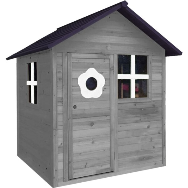 NORDIC PLAY Legehus 158x148x132 cm, grå/sort