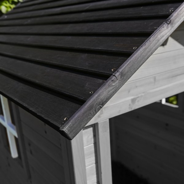 NORDIC PLAY Legehus 158x148x132 cm, grå/sort