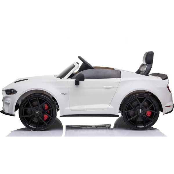 NORDIC PLAY Elbil Ford Mustang, 2x12V, hvid