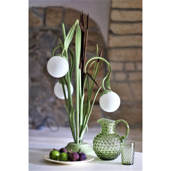 Anna Von Lipa Hobnail Glas, 250ml, olivegreen