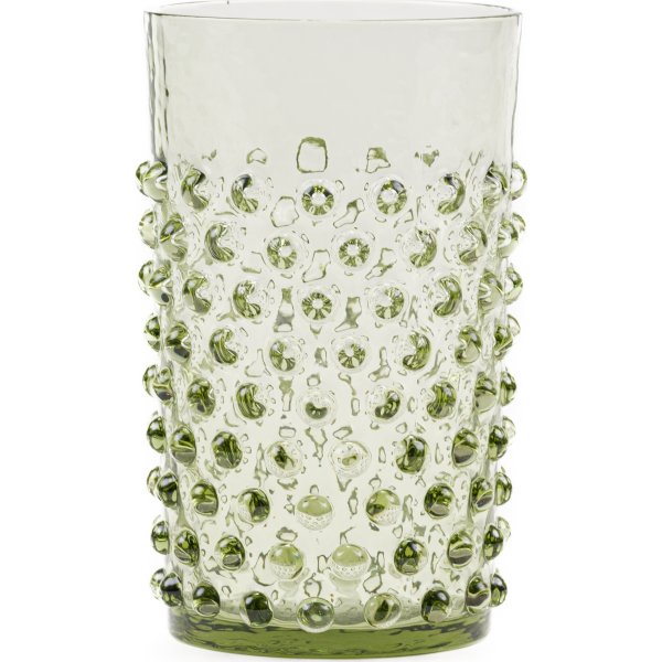 Anna Von Lipa Hobnail Glas, 250ml, olivegreen