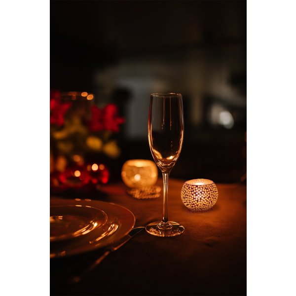 Securit® Amsterdam LED fyrfadslys, 12 stk., hvid