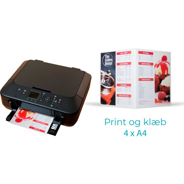Peleman Print & klæb display | 4xA4/A3+ | Hvid