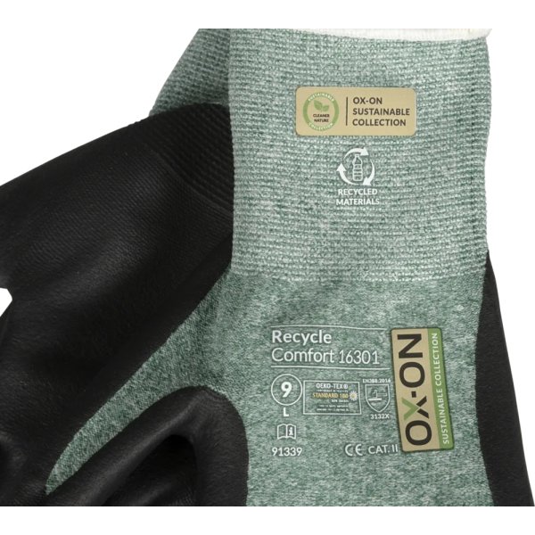 OX-ON Arbejdshandske Recycle Comfort 16301, Str 7