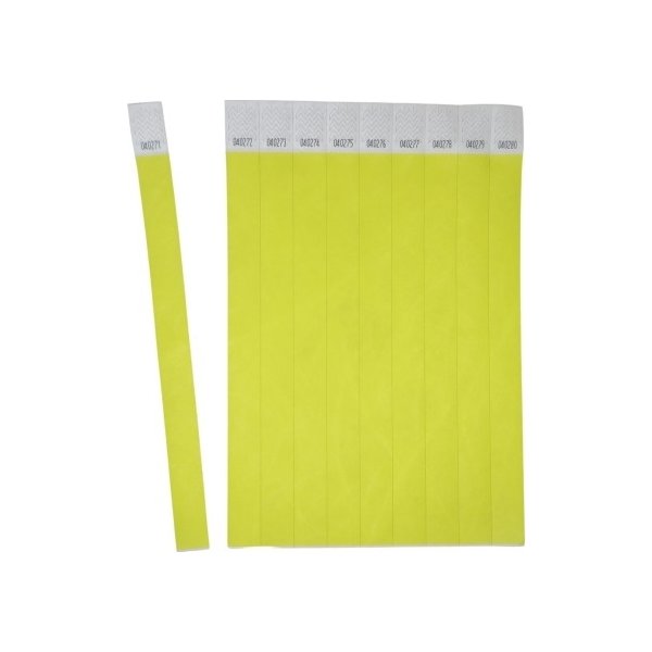 Avery TYVYW-50 Armbånd |neongul |500 stk.|256x19mm
