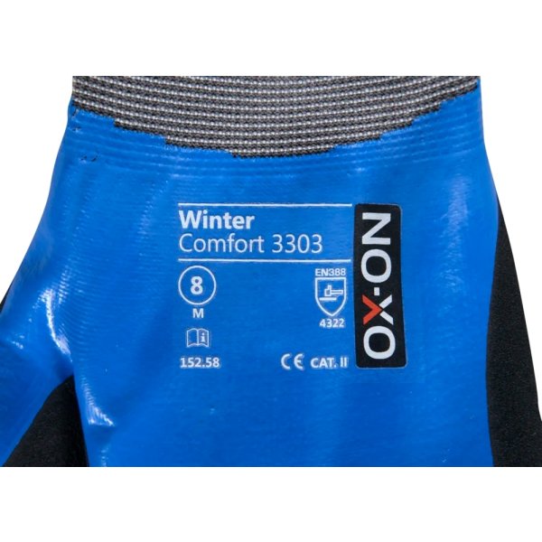 OX-ON Arbejdshandske Winter Comfort 3303, Str 7