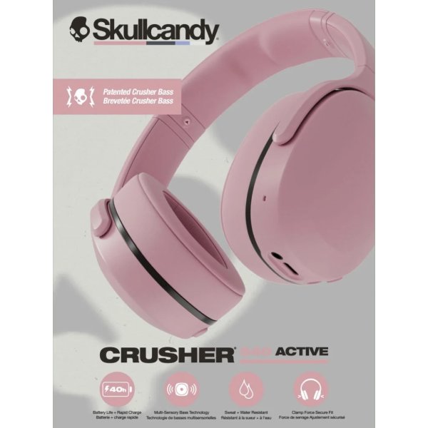 Skullcandy Hovedtelefon Crusher Over-Ear, pink