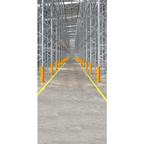 Eco Rack påkørselsværn t/reol, 600 mm, S