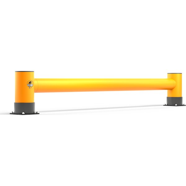 Rack-Mammut påkørselsværn t/reolende, enkel, 2,5 m