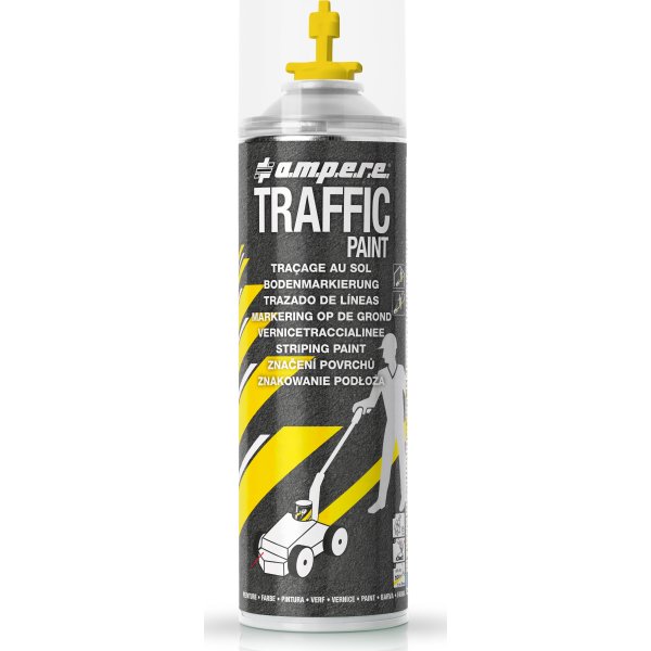 Traffic gulvmarkeringsmaling, 500ml, gul