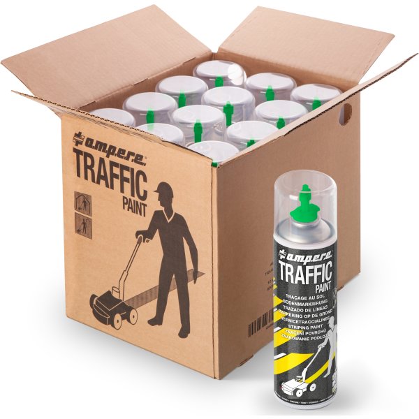 Traffic gulvmarkeringsmaling, 500ml, grøn