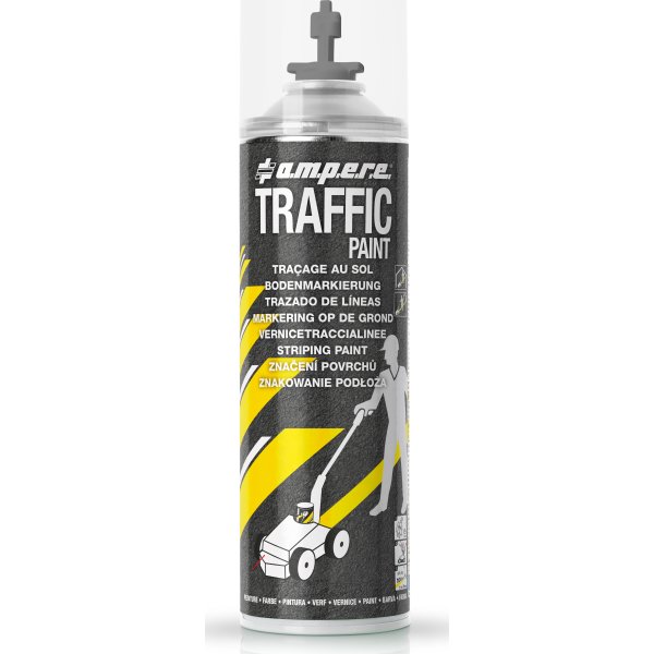 Traffic gulvmarkeringsmaling, 500ml, grå