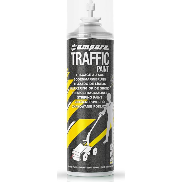 Traffic gulvmarkeringssæt m/vogn+maling, hvid