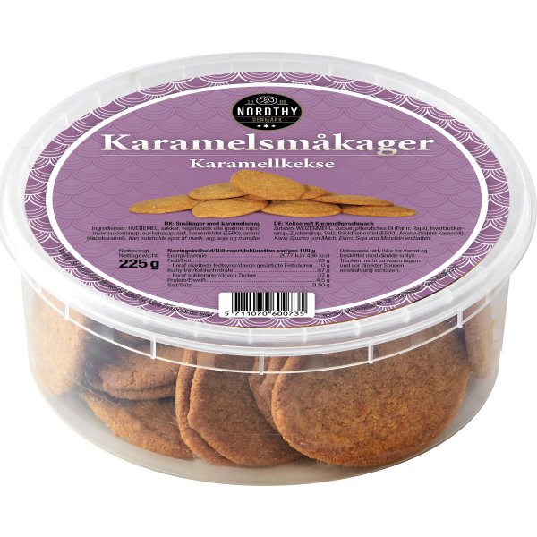 Nordthy Karamelsmåkager i dåse, 225 g