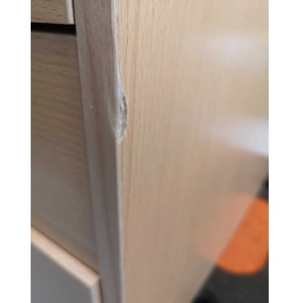 Compact kassette, 4 skuffer, bøg