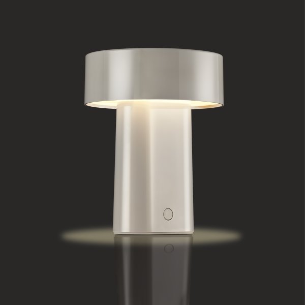 Zone Oblong Lampe H18 cm, varm grå