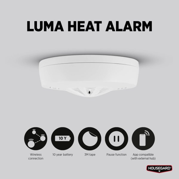 Housegard HA450 Luma trådløs varmealarm