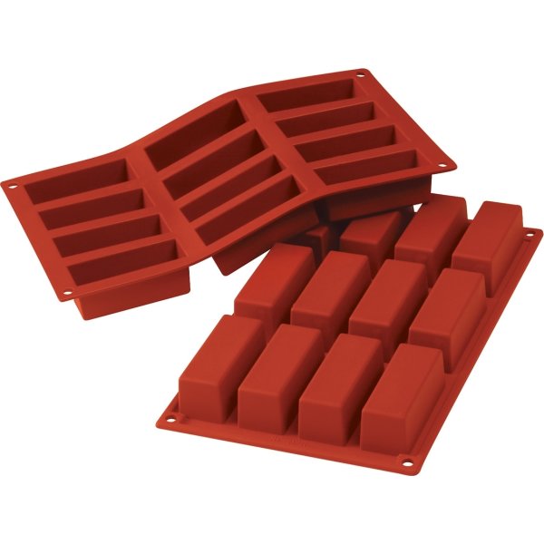 Silikomart Bageform rektangel 12 stk, 7cl