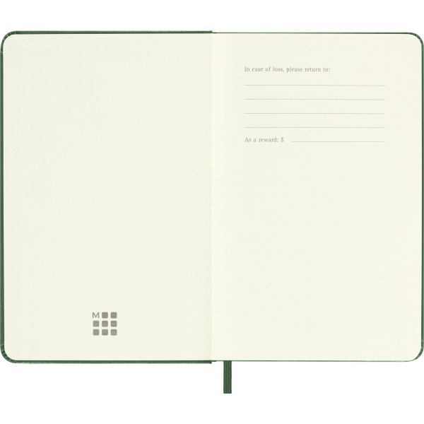 Moleskine 2026 Kalender | H | Uge | Poc. | Grøn