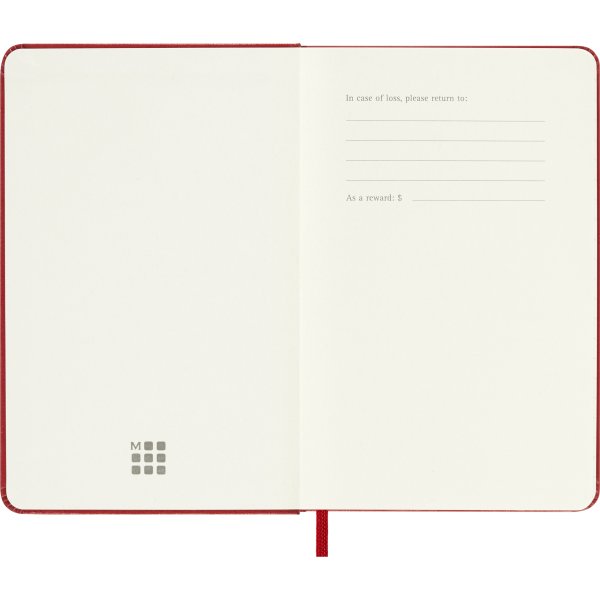 Moleskine 2026 Kalender | H | Uge | Poc. | Rød