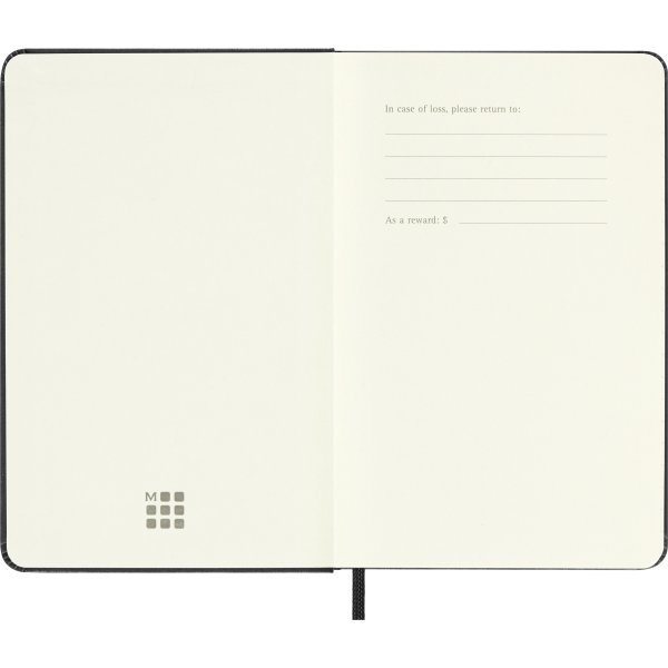 Moleskine 2026 Kalender | H | Uge h. | Poc. | Sort