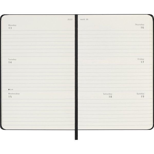Moleskine 2026 Kalender | H | Uge h. | Poc. | Sort