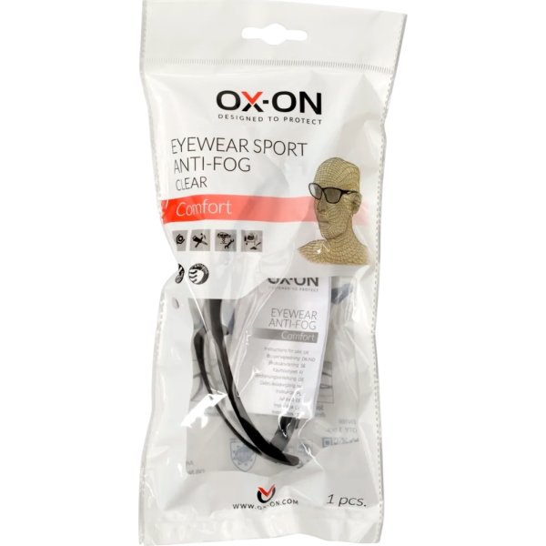 OX-ON Sikkerhedsbrille Sport Anti-Fog Comfort,Klar