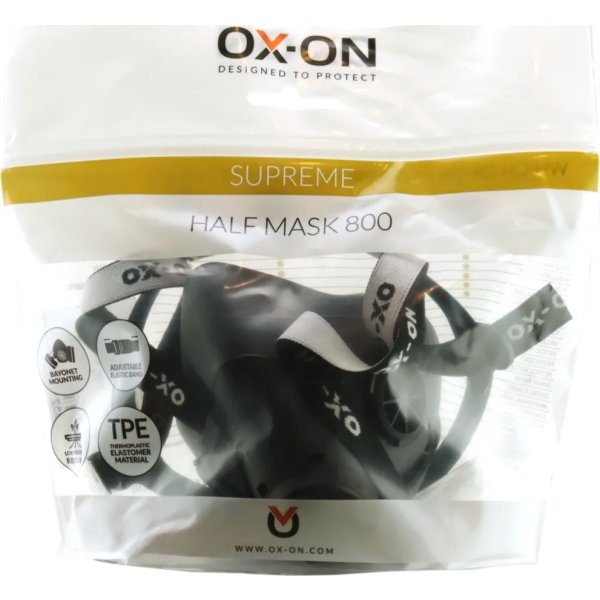 OX-ON Halvmaske 800 Supreme - uden filter