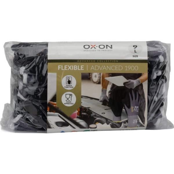 OX-ON Arbejdshandske Flexible Advanced 1900,Str 9