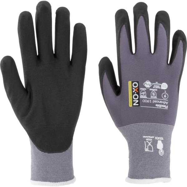 OX-ON Arbejdshandske Flexible Advanced 1900,Str 12